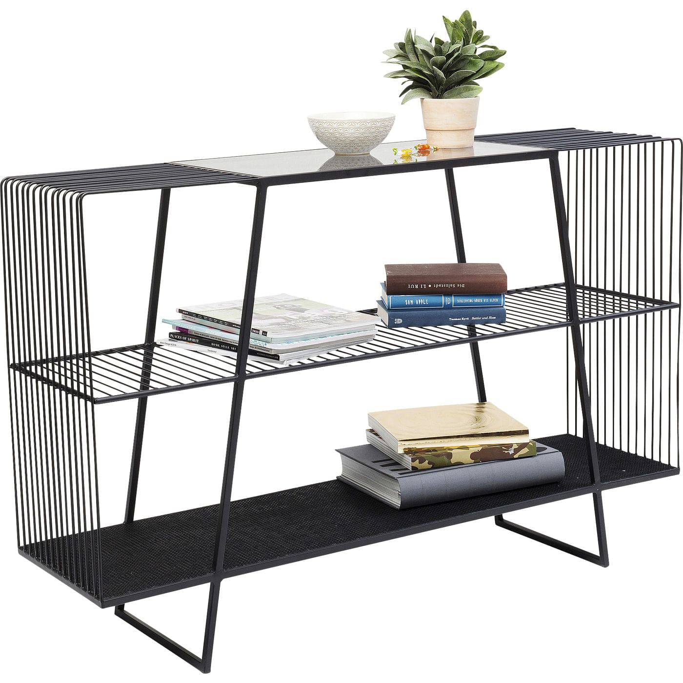 Steel and Glass Console