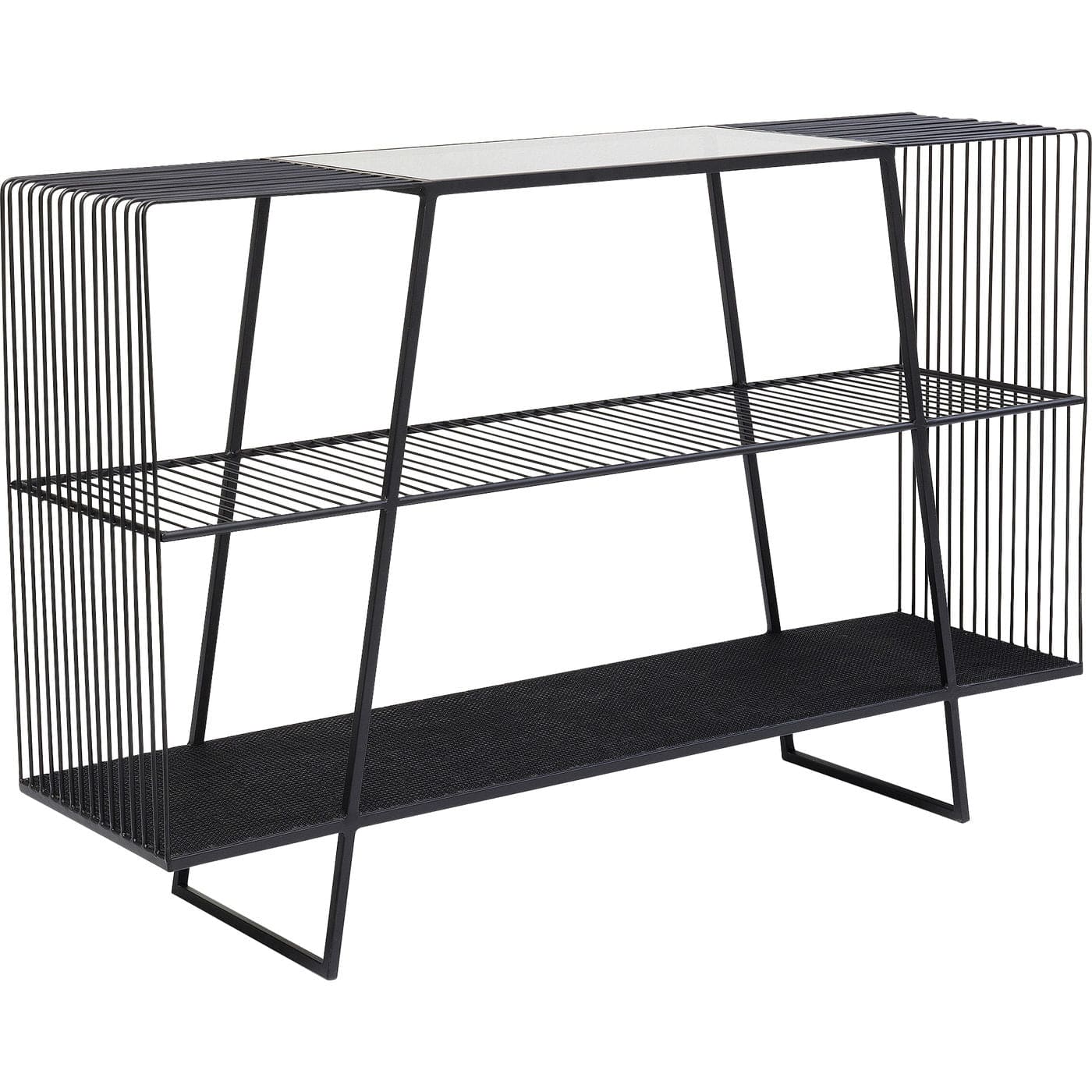 Steel and Glass Console