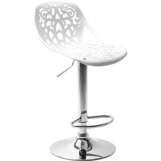 White Bar Stool Decor
