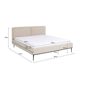 Easy-Clean Fabric Bed