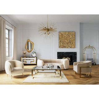 Gold Glass Coffee Table