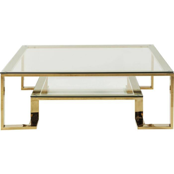 Gold Glass Coffee Table