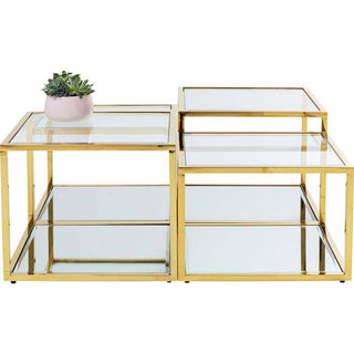 Gold Coffee Table Set