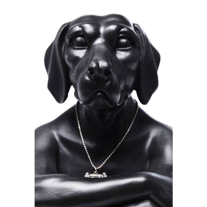 Deco Figurine Gangster Dog Black - JULIA VENCE STORE