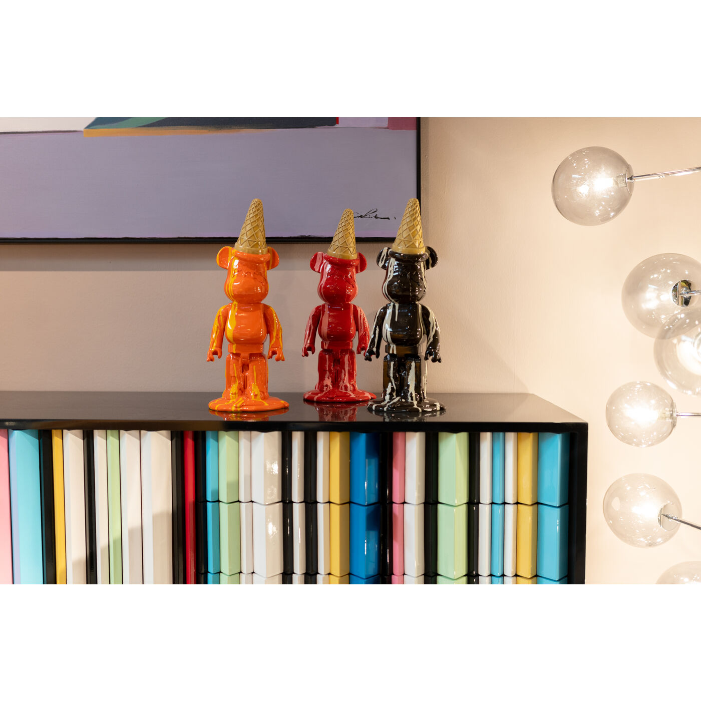 Orange Bear Figurine