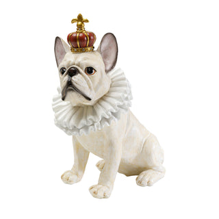 Deco Figurine King Dog White 33cm - DEKOR