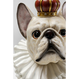 Deco Figurine King Dog White 33cm - DEKOR