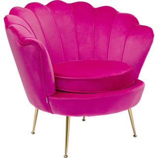 Armchair Water Lily Gold Pink - DEKOR