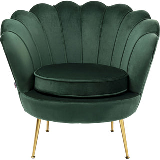 Armchair Water Lily Gold Dark Green - DEKOR