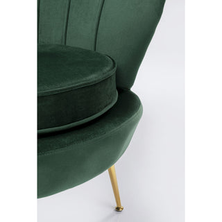 Armchair Water Lily Gold Dark Green - DEKOR
