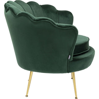 Armchair Water Lily Gold Dark Green - DEKOR
