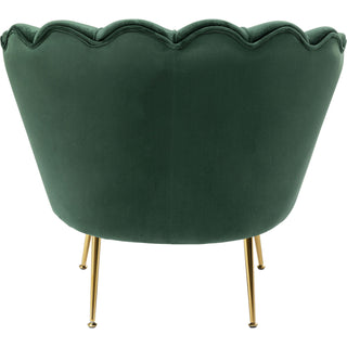 Armchair Water Lily Gold Dark Green - DEKOR