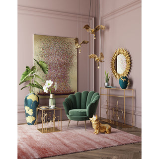Armchair Water Lily Gold Dark Green - DEKOR