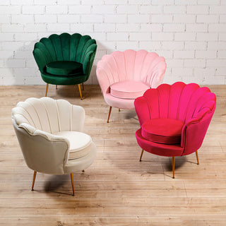 Armchair Water Lily Gold Beige - DEKOR