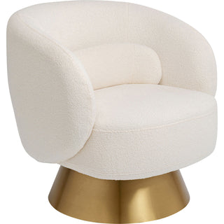 Swivel Armchair Orion White - DEKOR