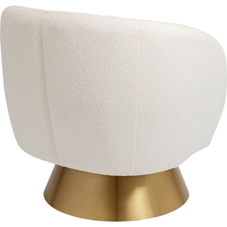 Swivel Armchair Orion White - DEKOR