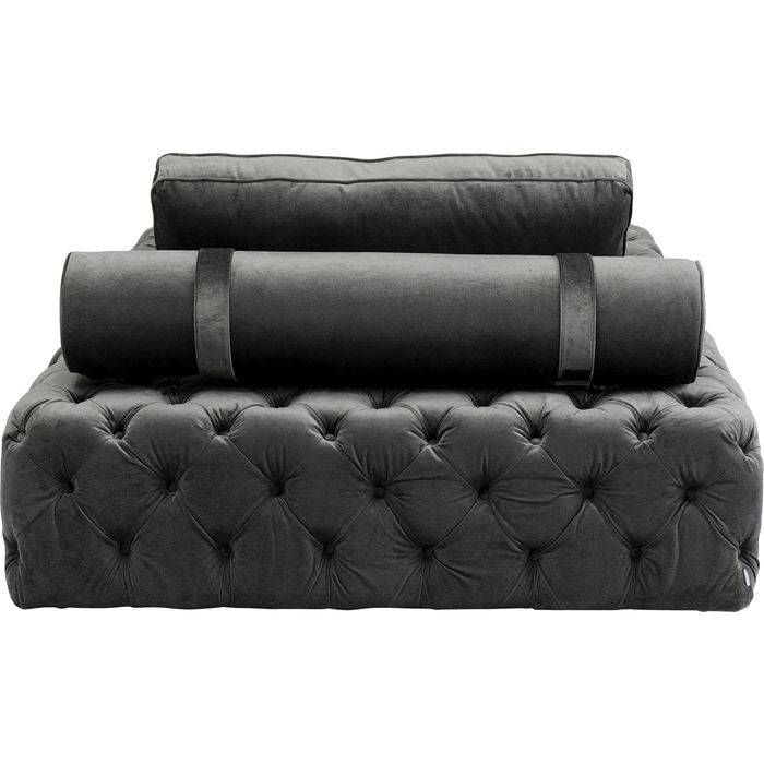 Lounger Bottone Velvet Grey - JULIA VENCE STORE
