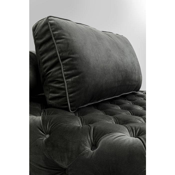 Lounger Bottone Velvet Grey - JULIA VENCE STORE