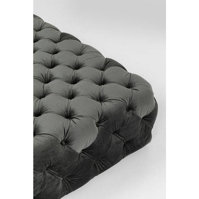 Lounger Bottone Velvet Grey - JULIA VENCE STORE