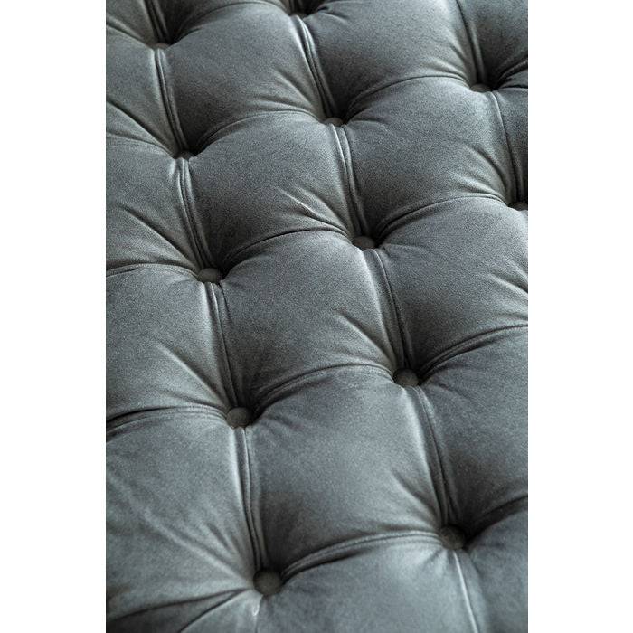 Lounger Bottone Velvet Grey - JULIA VENCE STORE