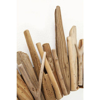 Sunburst Wooden Mirror