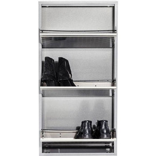 Silver Shoe Cabinet