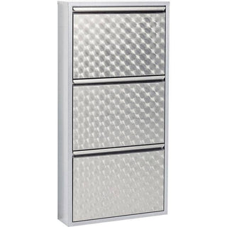 Silver Shoe Cabinet