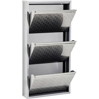 Silver Shoe Cabinet