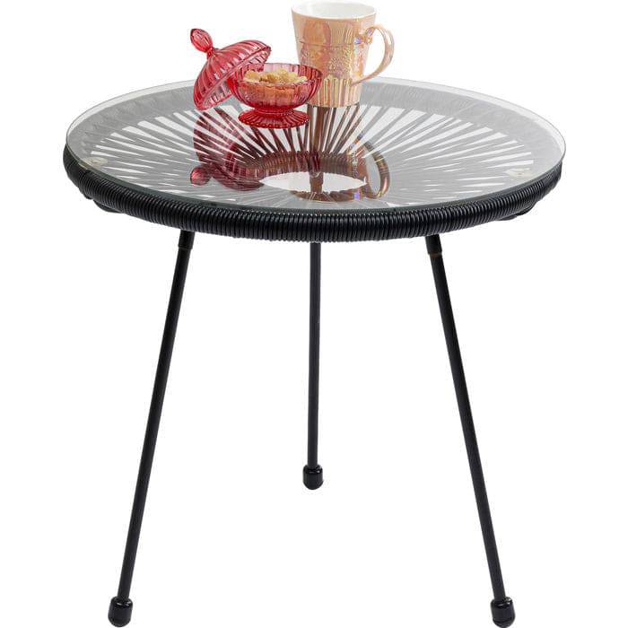 Side Table Acapulco Black - JULIA VENCE STORE