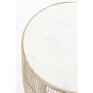 White Marble Side Table