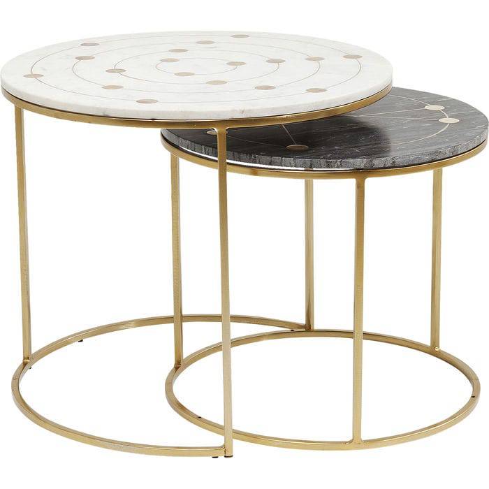 Side Table Mystic Round Small (2/Set) √ò61cm - JULIA VENCE STORE