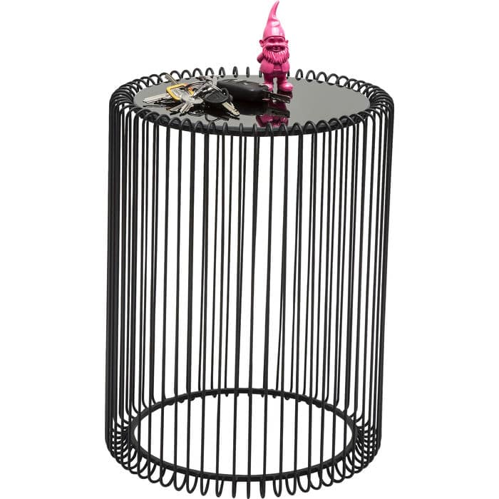 Side Table Wire Black (2/Set) Ø44cm - JULIA VENCE STORE