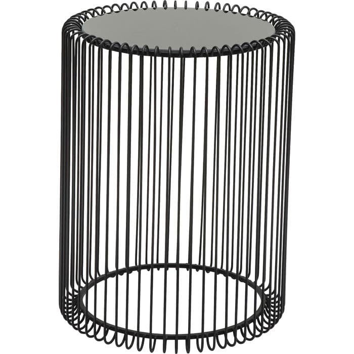 Side Table Wire Black (2/Set) Ø44cm - JULIA VENCE STORE