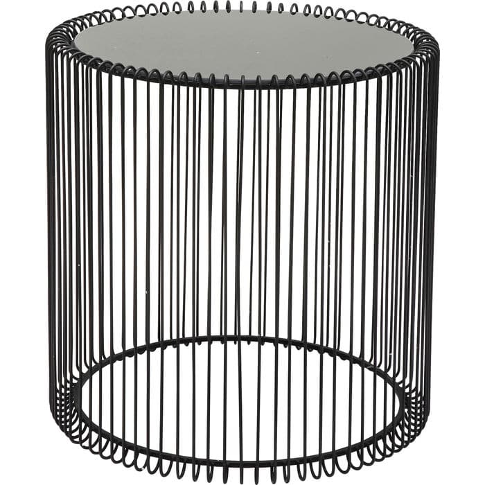 Side Table Wire Black (2/Set) Ø44cm - JULIA VENCE STORE