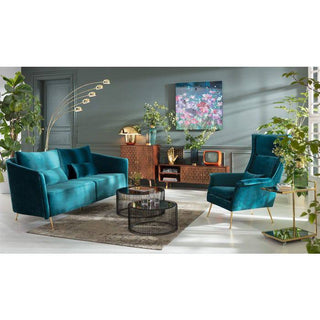 Sofa Vegas Forever 3-Seater Bluegreen - JULIA VENCE STORE