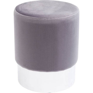 Chic Grey Silver Stool