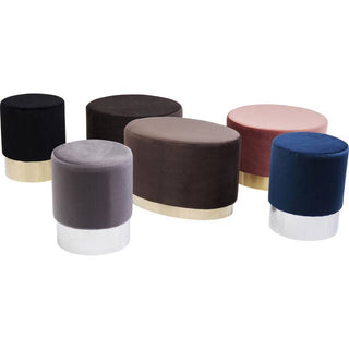 Chic Grey Silver Stool