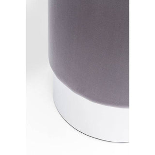 Chic Grey Silver Stool