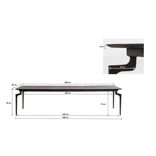 Table Bug 200x90cm - JULIA VENCE STORE