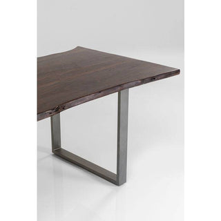 Dark Crude Steel Table