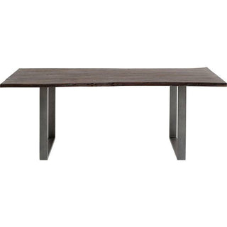 Dark Crude Steel Table