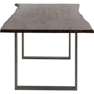 Dark Crude Steel Table