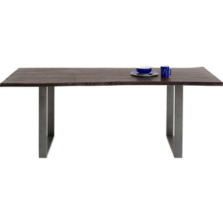 Dark Crude Steel Table