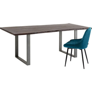 Dark Crude Steel Table