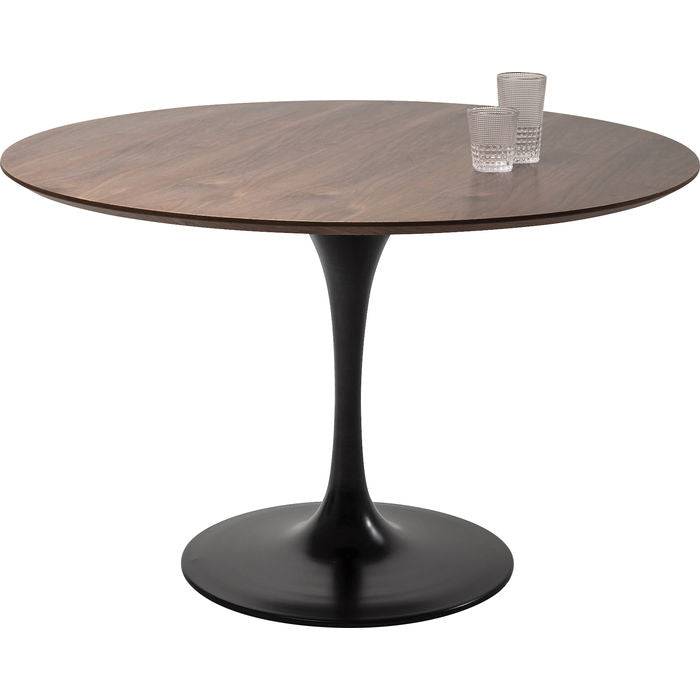 Table Invitation Set Walnut Black √ò120cm - JULIA VENCE STORE