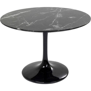 Table Solo Marble Black √ò110 - JULIA VENCE STORE