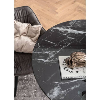 Table Solo Marble Black √ò110 - JULIA VENCE STORE