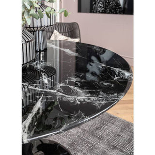 Table Solo Marble Black √ò110 - JULIA VENCE STORE