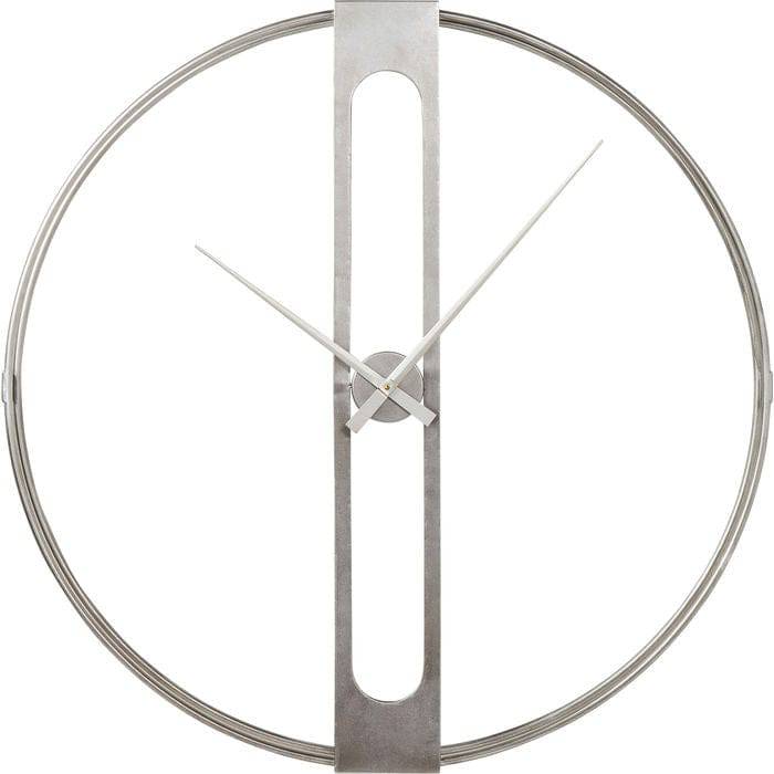 Wall Clock Clip Silver √ò107cm - JULIA VENCE STORE