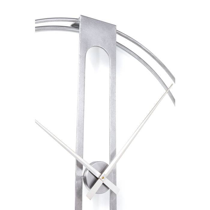 Wall Clock Clip Silver √ò107cm - JULIA VENCE STORE